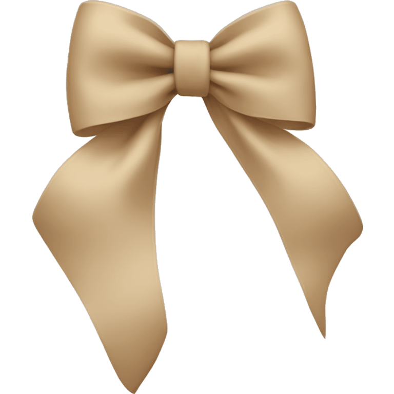 Beige bow  emoji