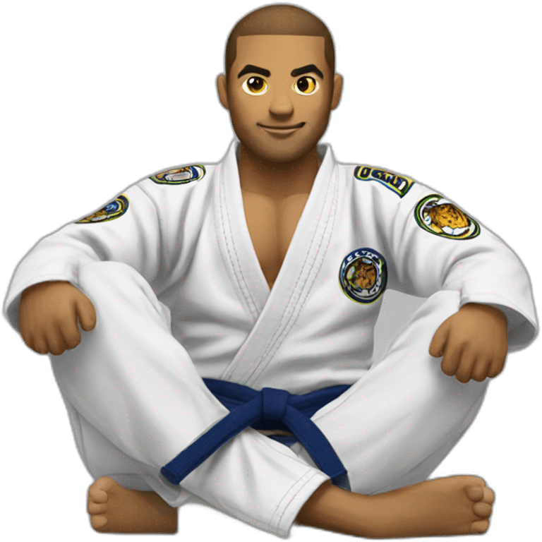 BJJ seated guard  Tiger  emoji