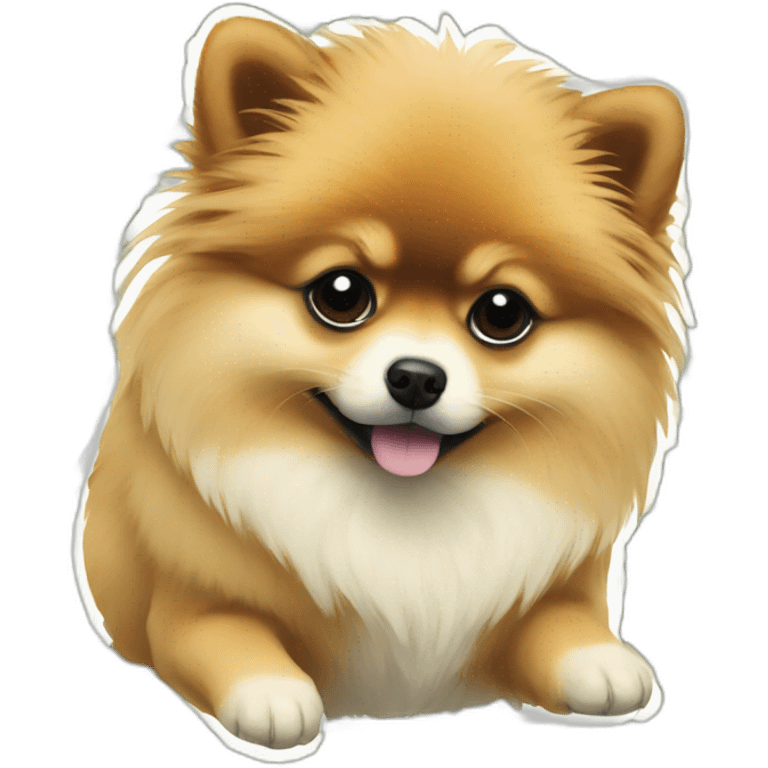 Sad pomeranian said “give me money please” emoji