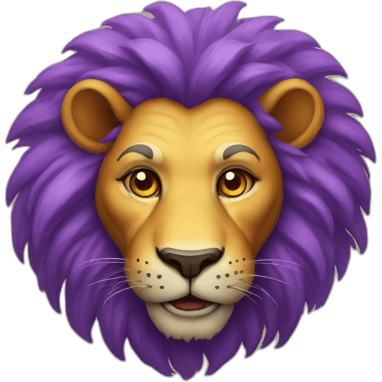 lion clown emoji