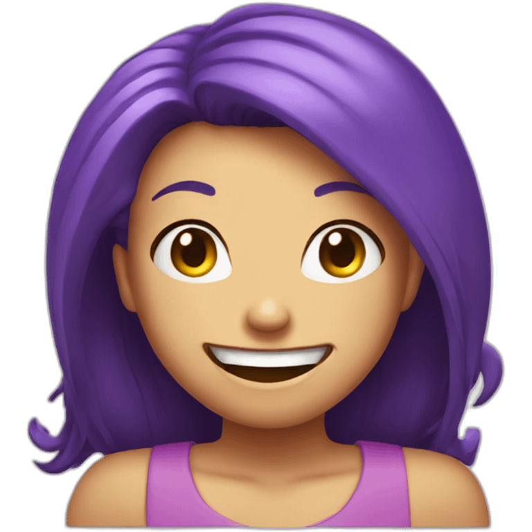 grimace smile girl emoji