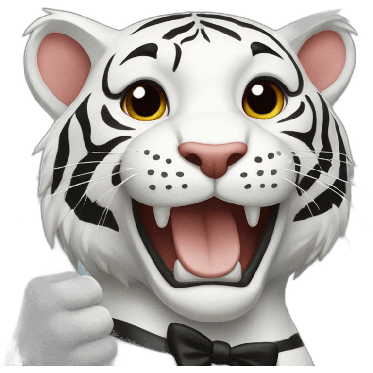 tuxedo tiger thumbs up emoji