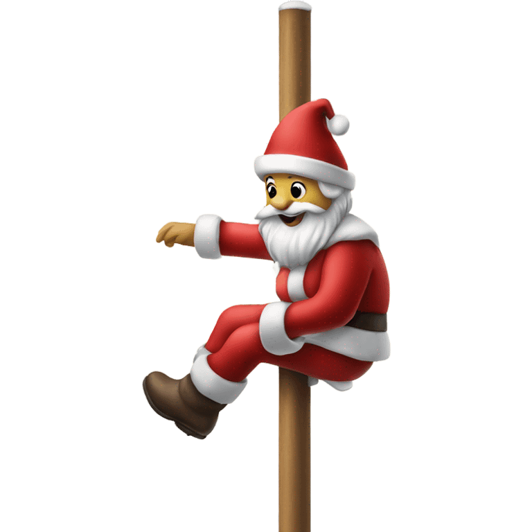 Santa Claus on the pole  emoji