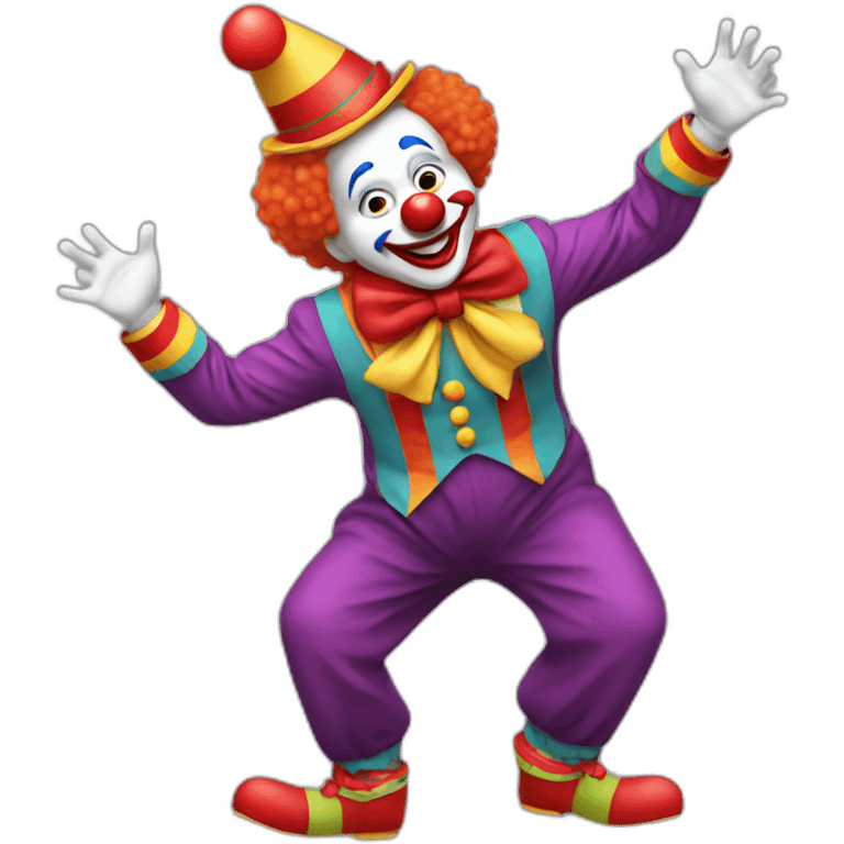 Clown dancing emoji