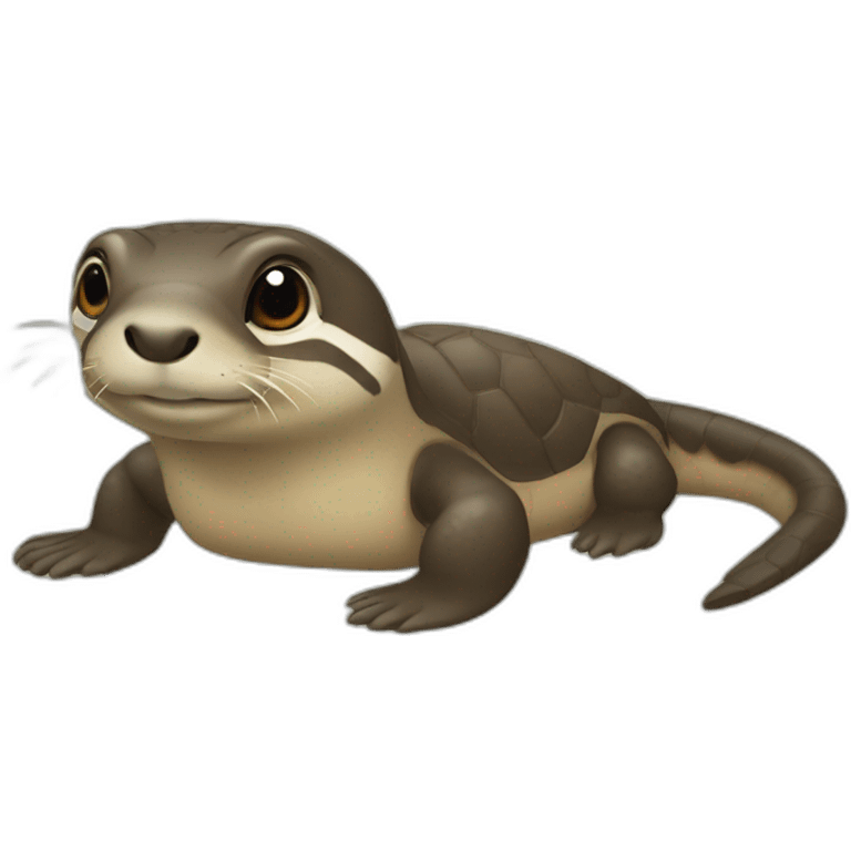 Loutre une tortue emoji