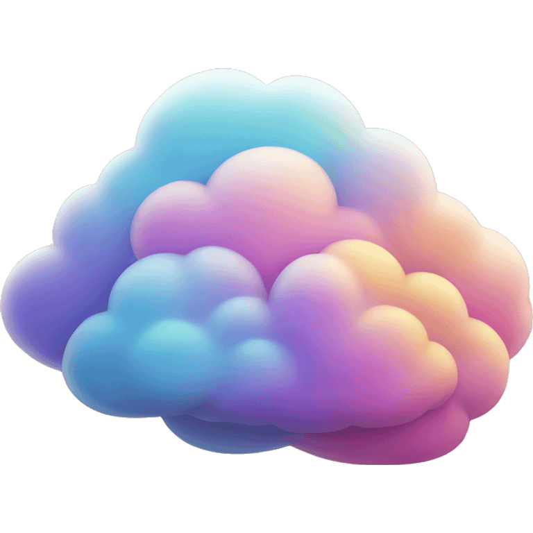 colorful clouds emoji