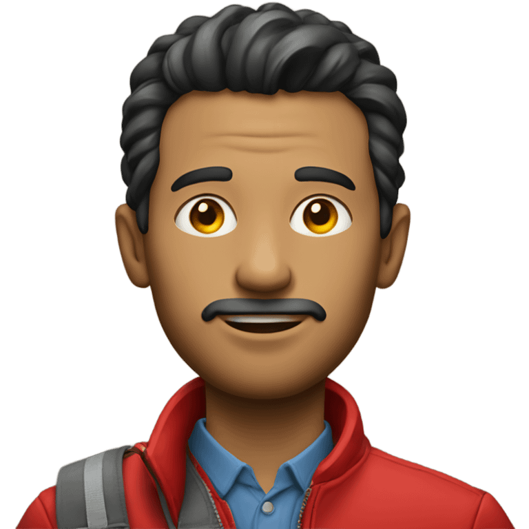 man with "TZT" on red jacket emoji