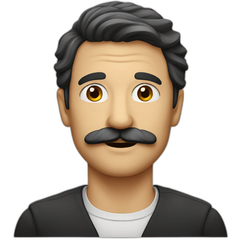 Deutsh man with a black mustache emoji