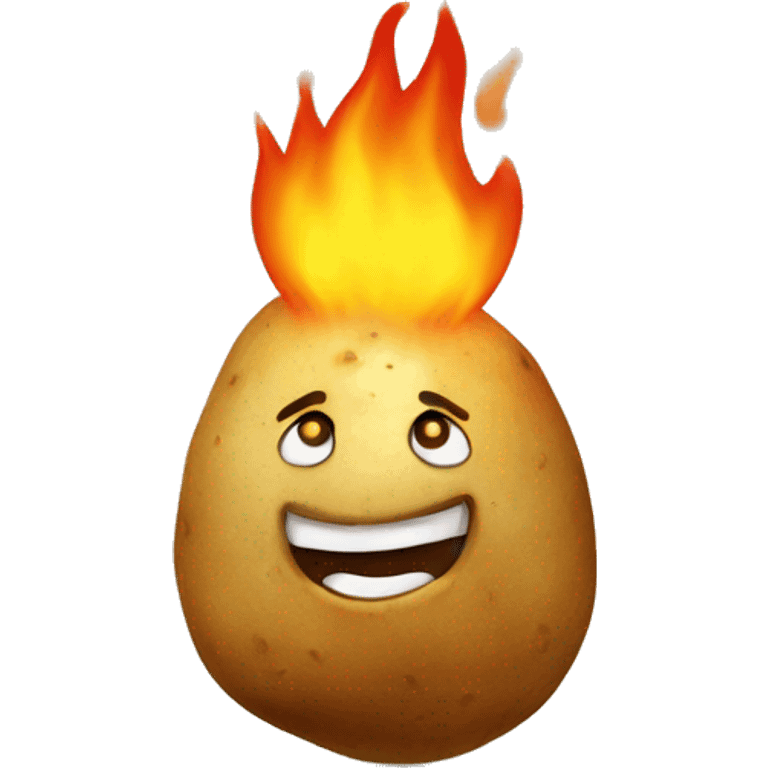 potato on fire emoji