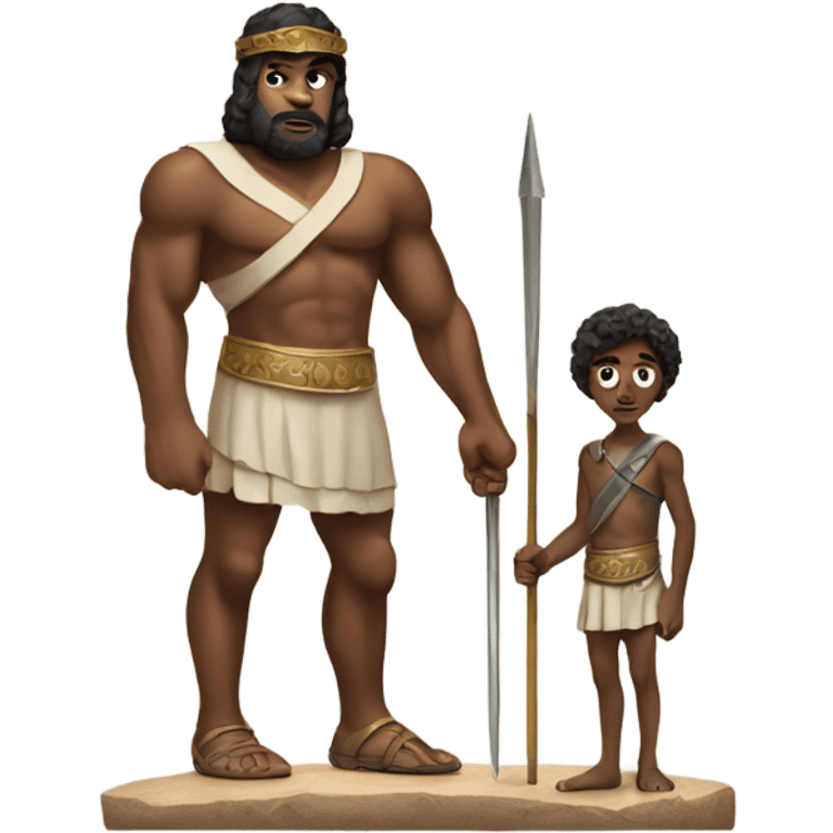 David and Goliath emoji