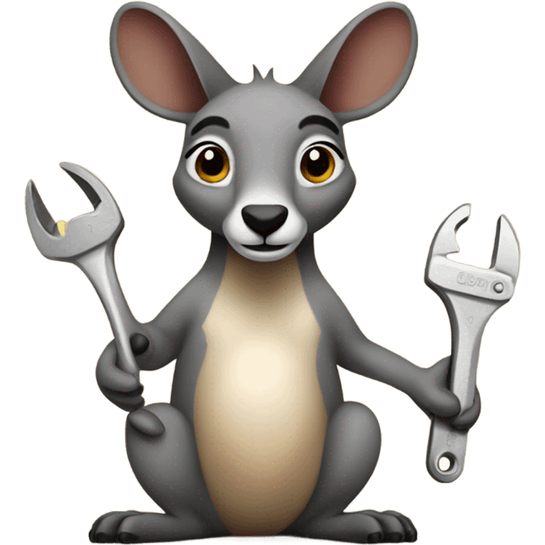 wrench kangaroo  emoji