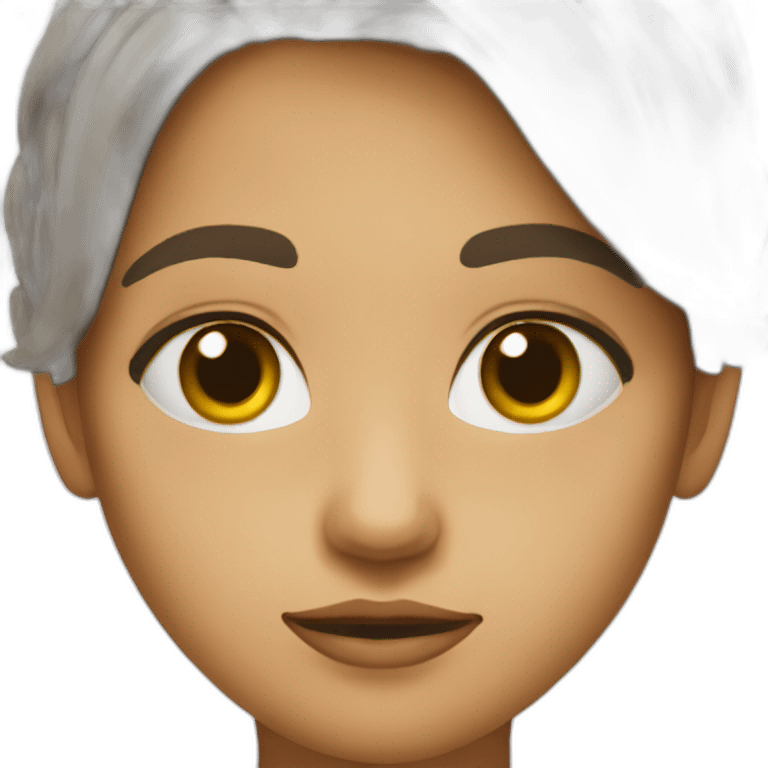 Fille qui se cache les yeux emoji