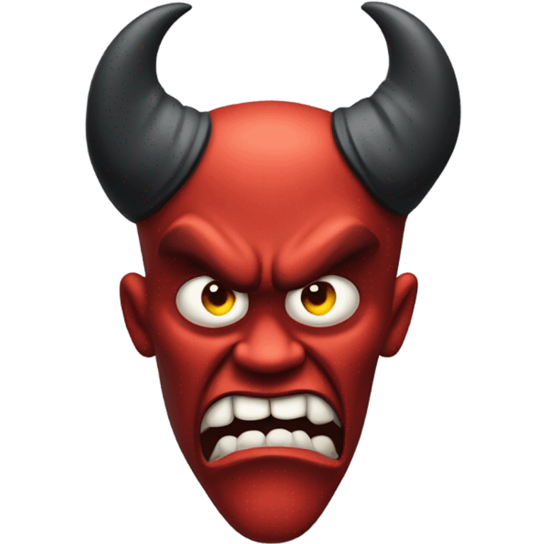 concerned devil emoji