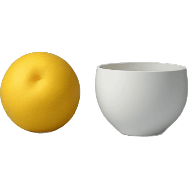 minimalistic round still life photograph emoji