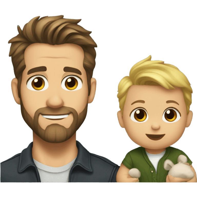 Ryan Reynolds and a baby emoji