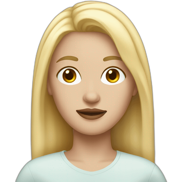 white trans woman with blonde hair emoji