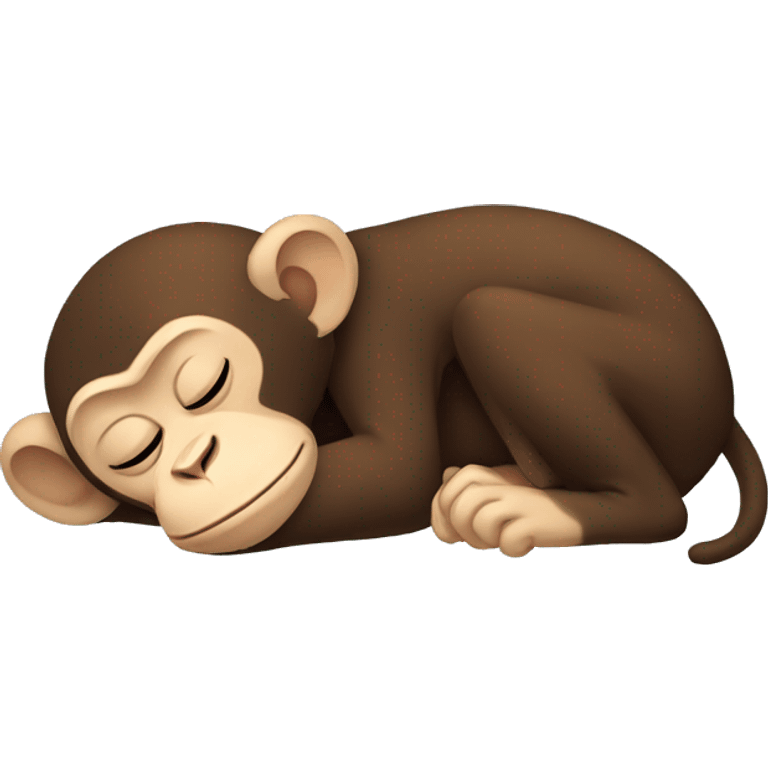 Sleeping monkey emoji