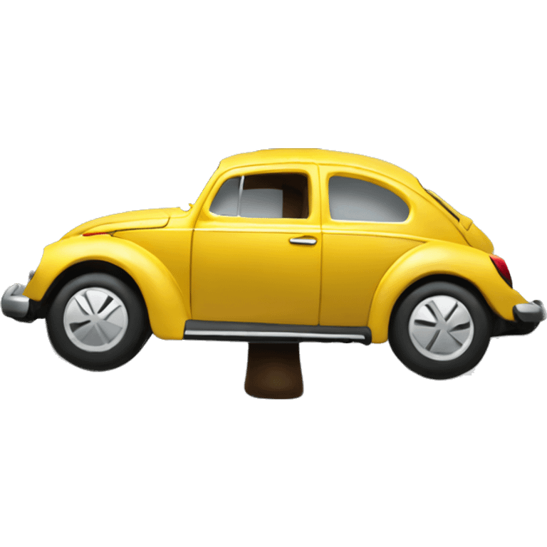 Volkswagen Beetle tree ornament emoji