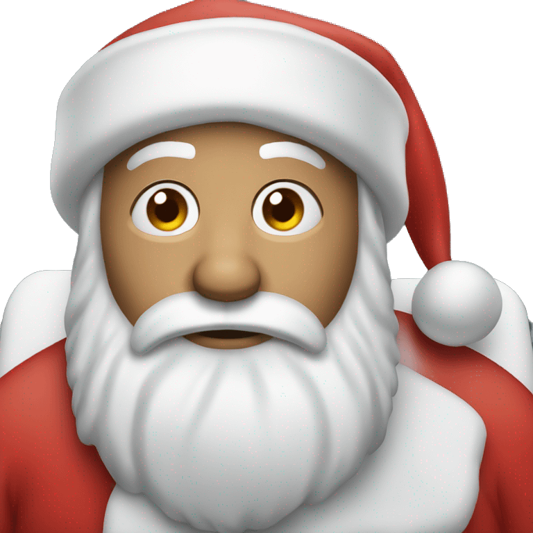 santa laying down emoji