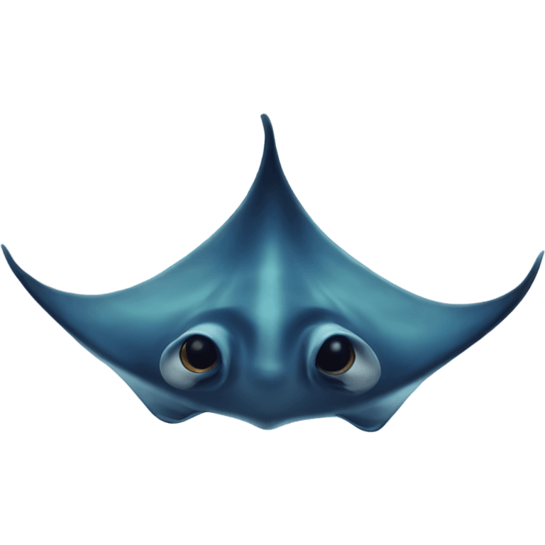 manta ray no eyes emoji