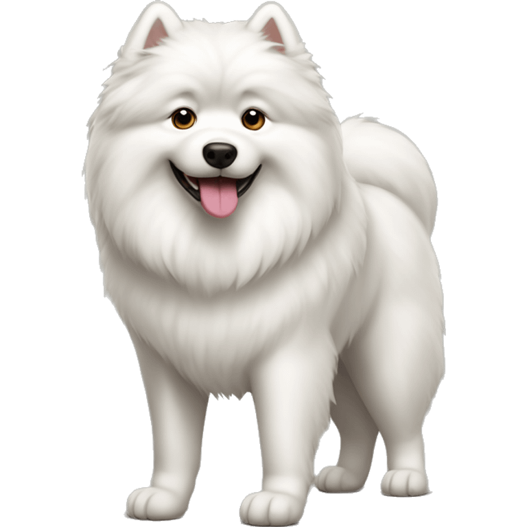 Samoyed full body emoji