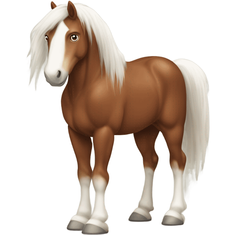 Clydesdale horse emoji