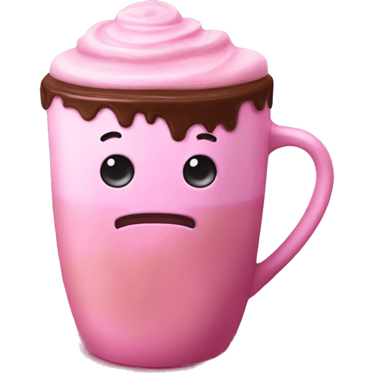 Pink hot chocolate  emoji