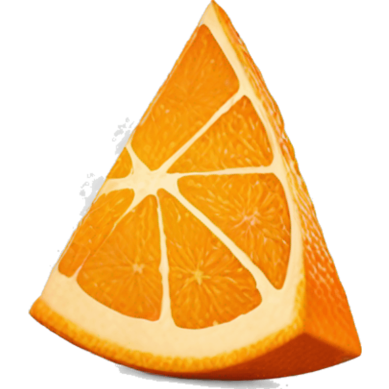 3D Orange slice  emoji