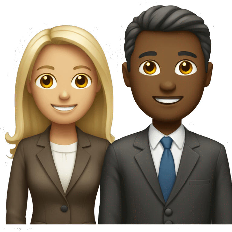 female and male board member emoji