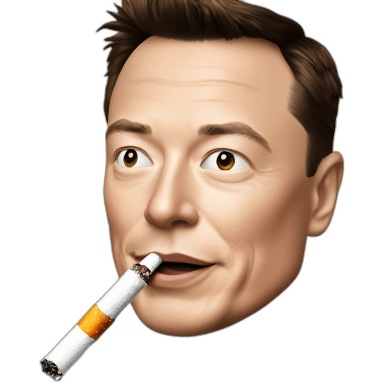 elon musk menthol cigarette emoji