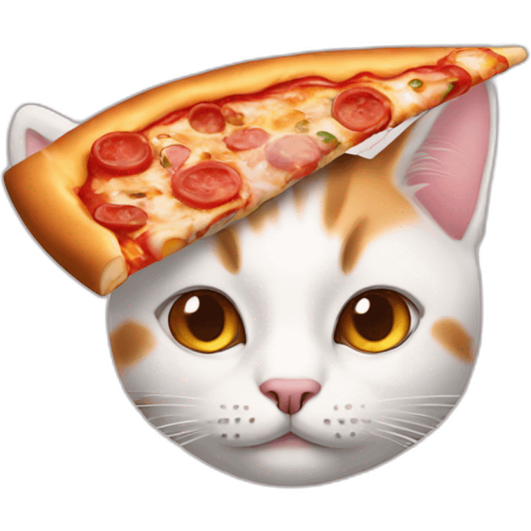 Cat in pizza emoji