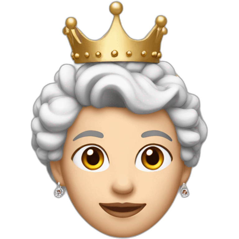 Queen of england with mohawk emoji