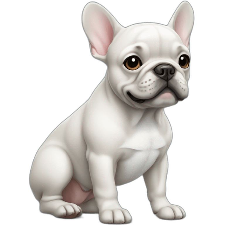 french bulldog blue emoji