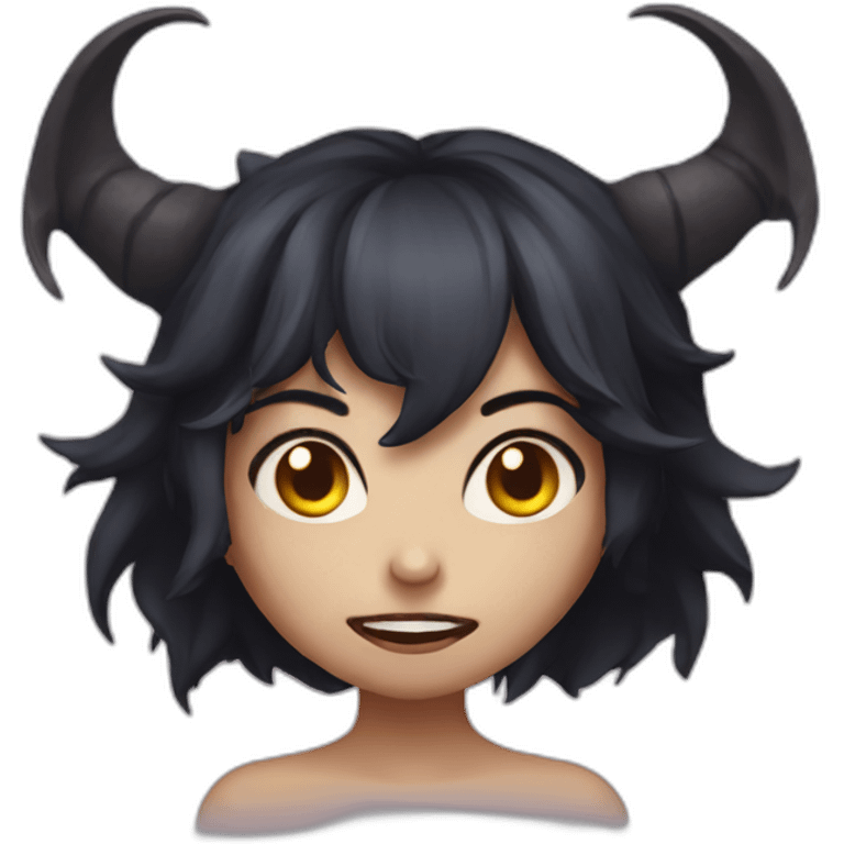 possesed girl demon emoji