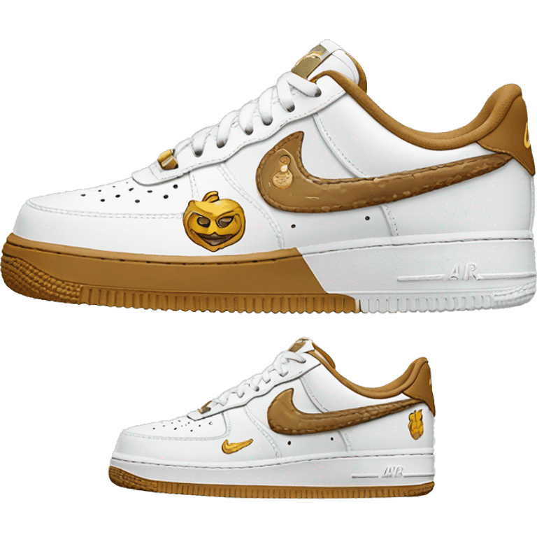 Nike Air force 1 sneakers with harry potter panting  emoji