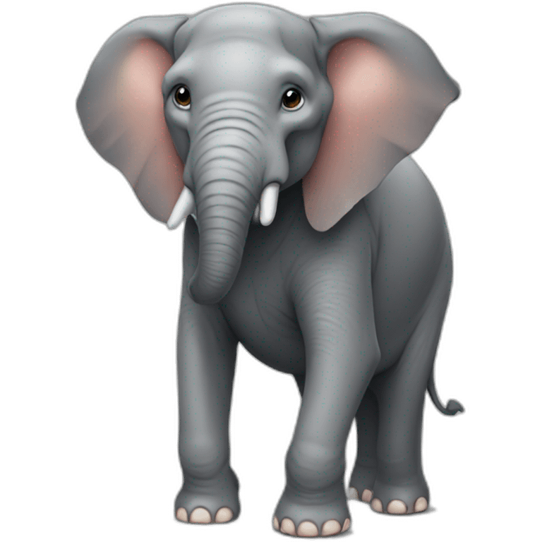 elephant with a boxershort emoji