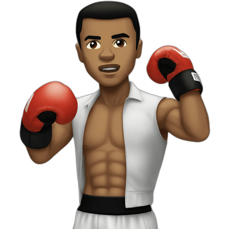 Muhammad ali who is boxing emoji