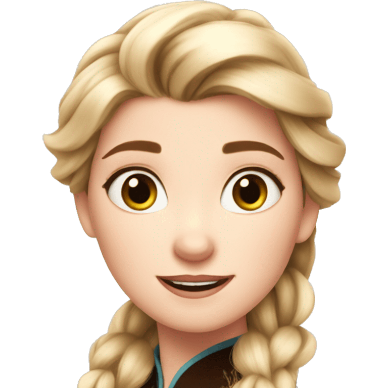 Anna from frozen emoji