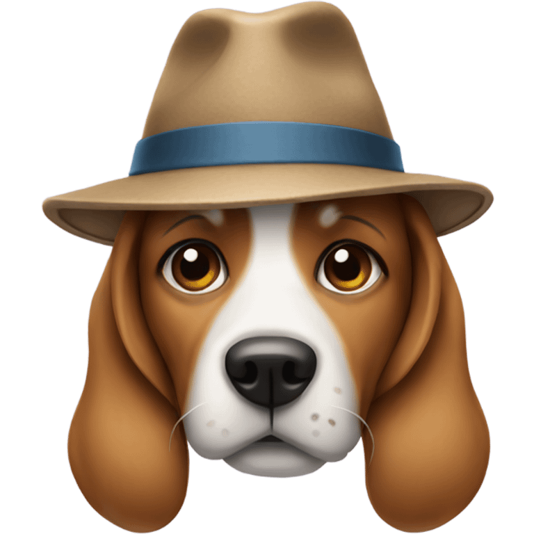 Dog with hat emoji