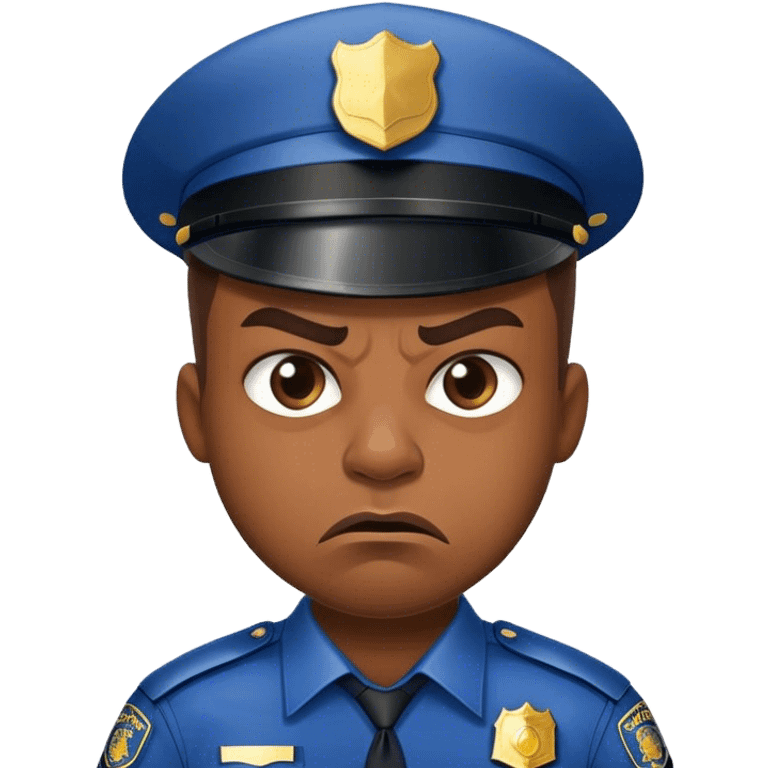 Angry police man emoji