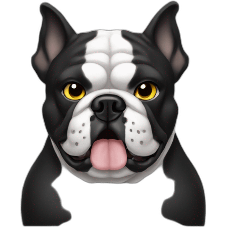 black metal bulldog emoji