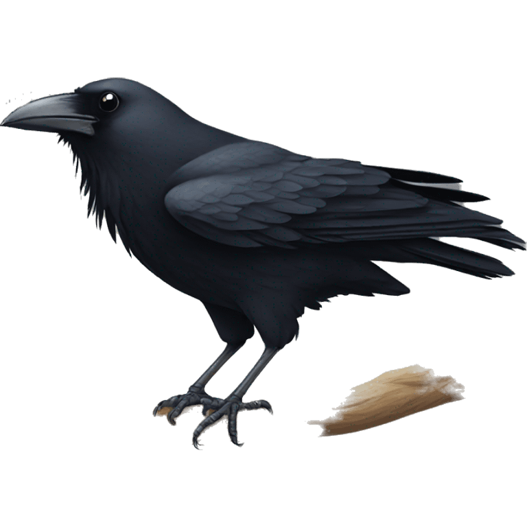 Beautiful crow emoji