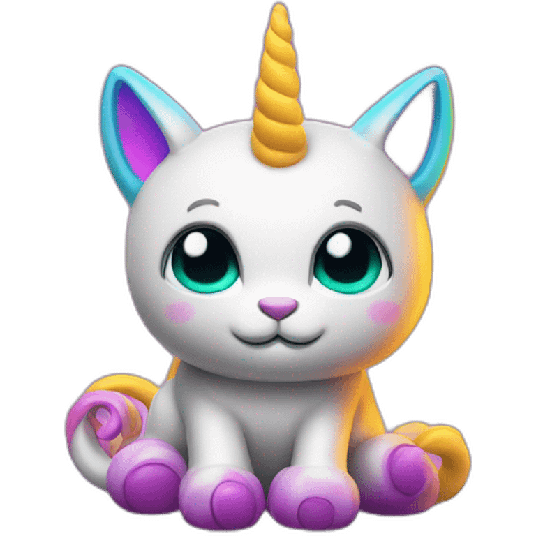 octocat neon unicorn emoji