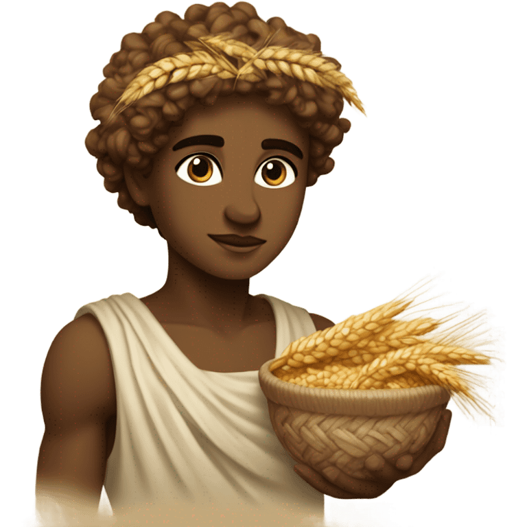 Demetra(greek goddess) as a boy emoji