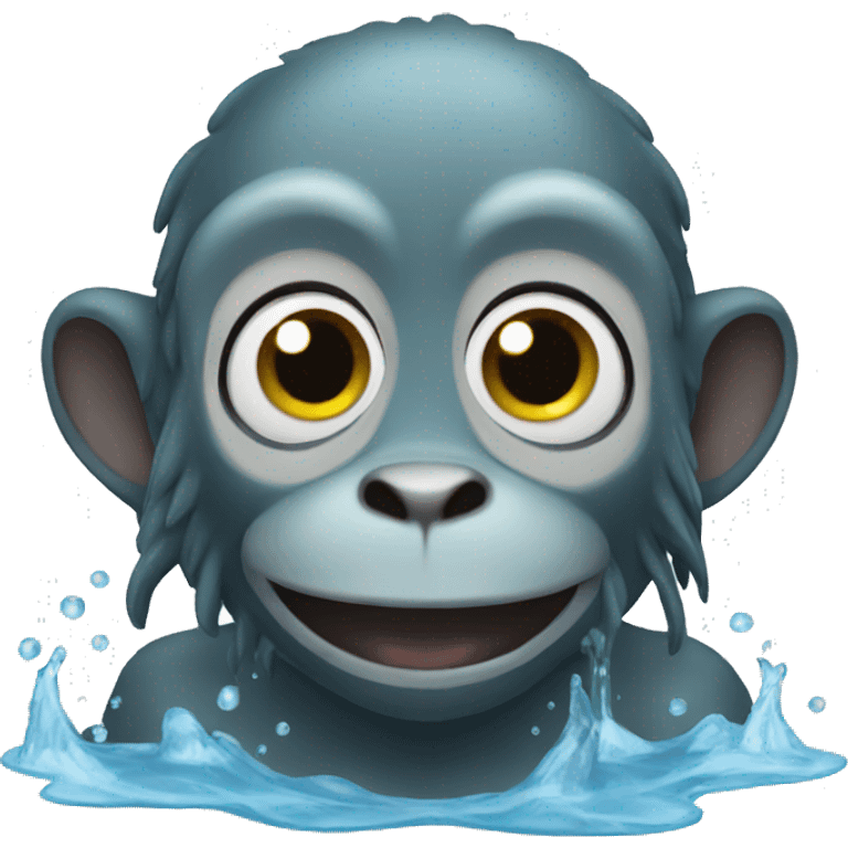 Water monkey emoji