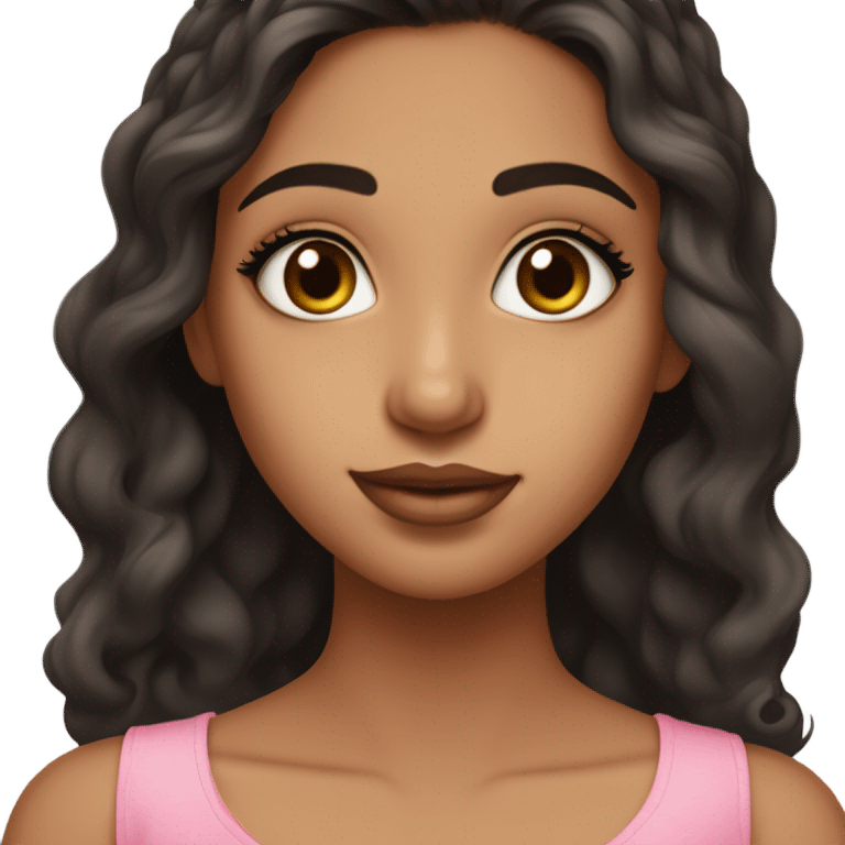 punjabi girl with fair skin, brown eyes, long curled lashes, slightly blemished skin, four freckles on nose, pinkish rose lips that are on the shorter but full sha emoji