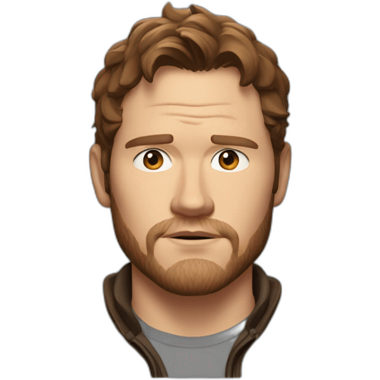 chris pratt serious emoji