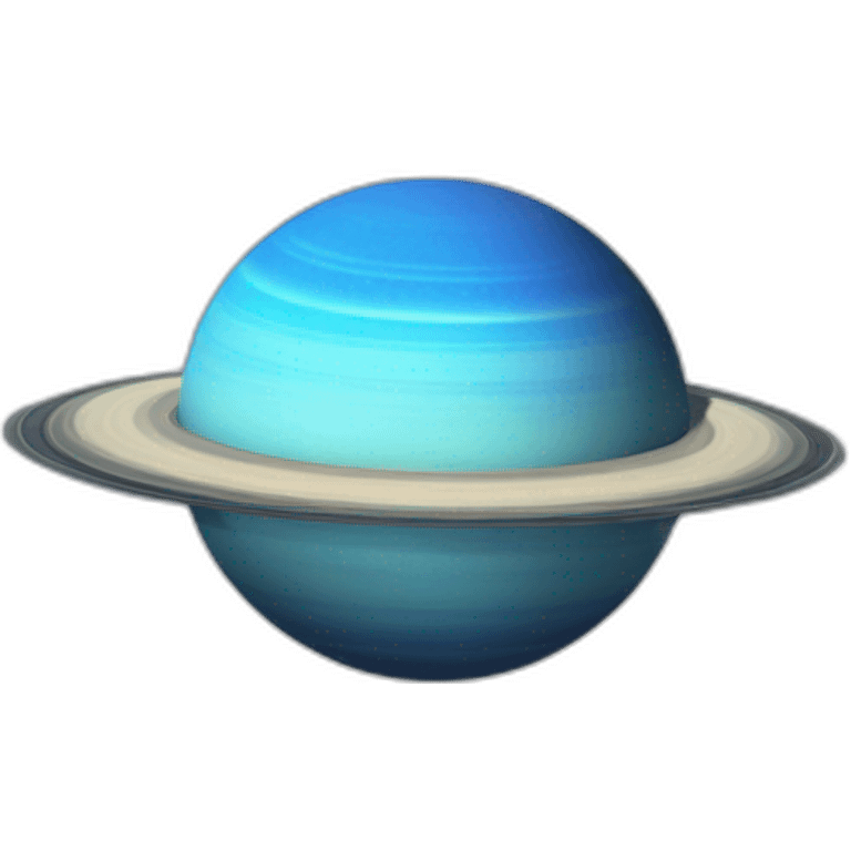 Saturn whit bleu whole emoji