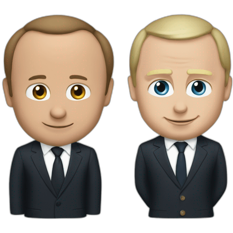 Macron with putin emoji