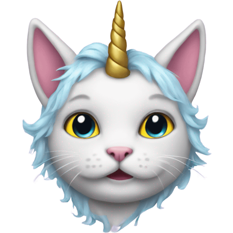 Unicorn kitty emoji